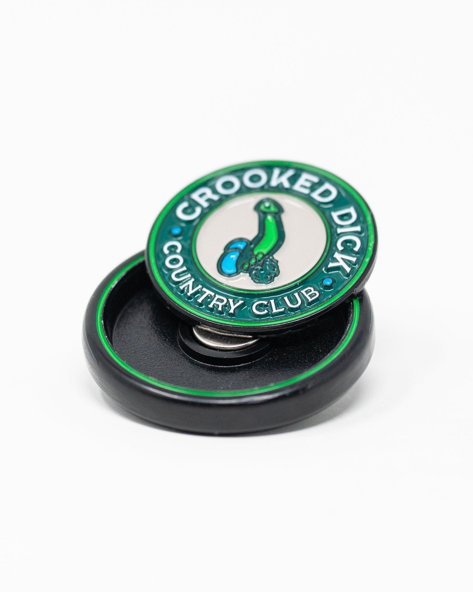 Pop Out Medallion Ball Marker - Crooked Dick - Pins and Aces