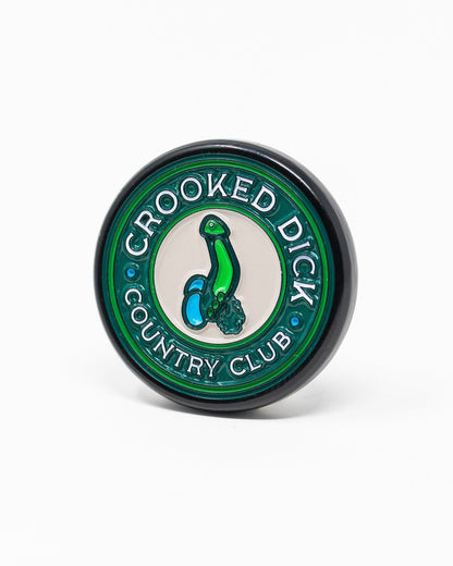 Pop Out Medallion Ball Marker - Crooked Dick - Pins and Aces