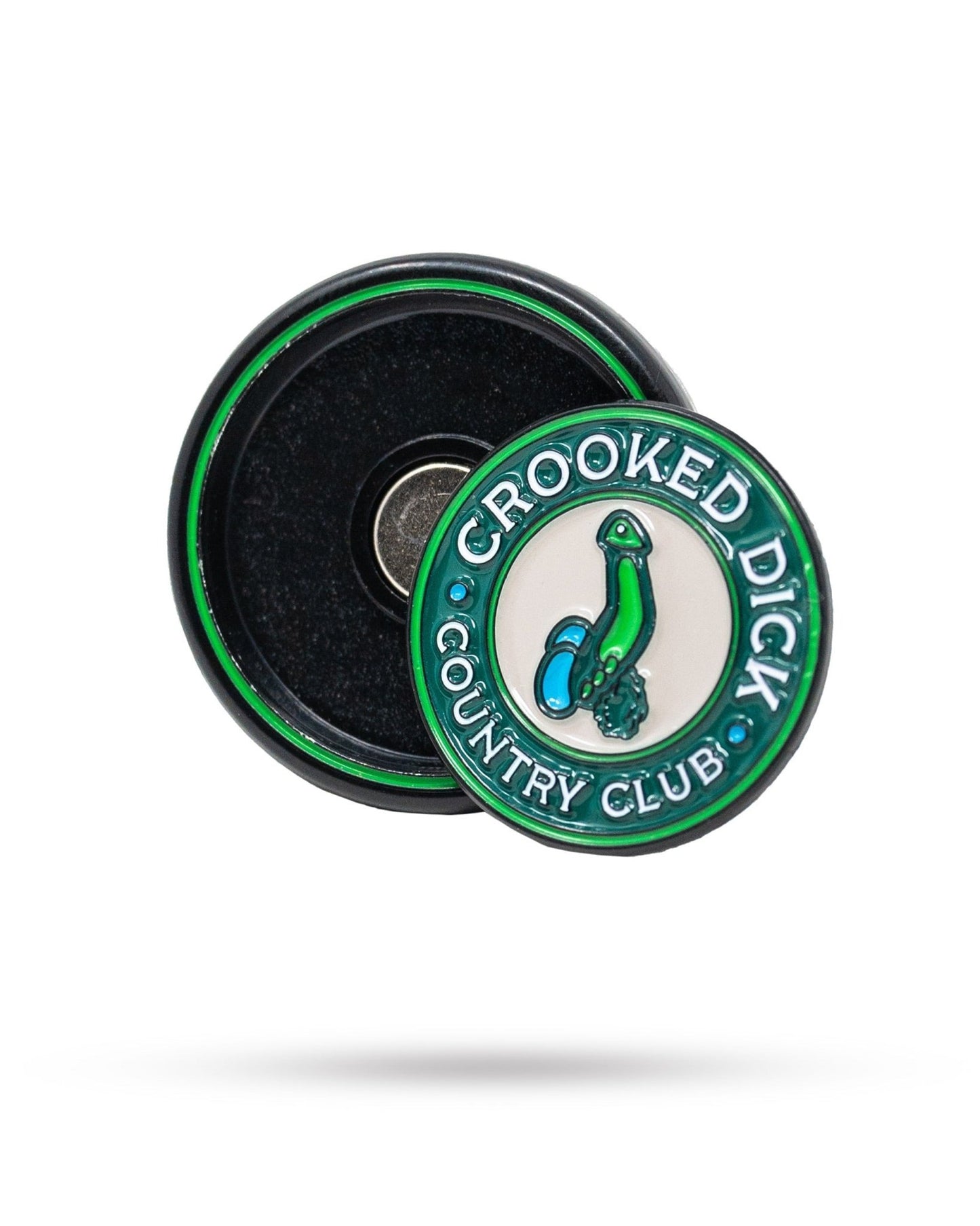 Pop Out Medallion Ball Marker - Crooked Dick - Pins and Aces