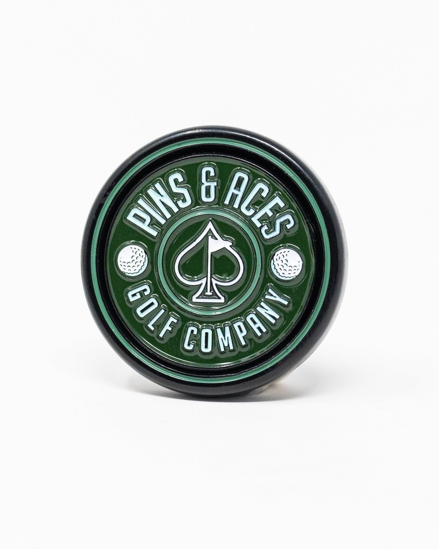 Pop Out Medallion Ball Marker - Green - Pins and Aces