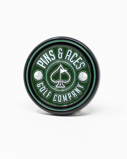 Pop Out Medallion Ball Marker - Green - Pins and Aces