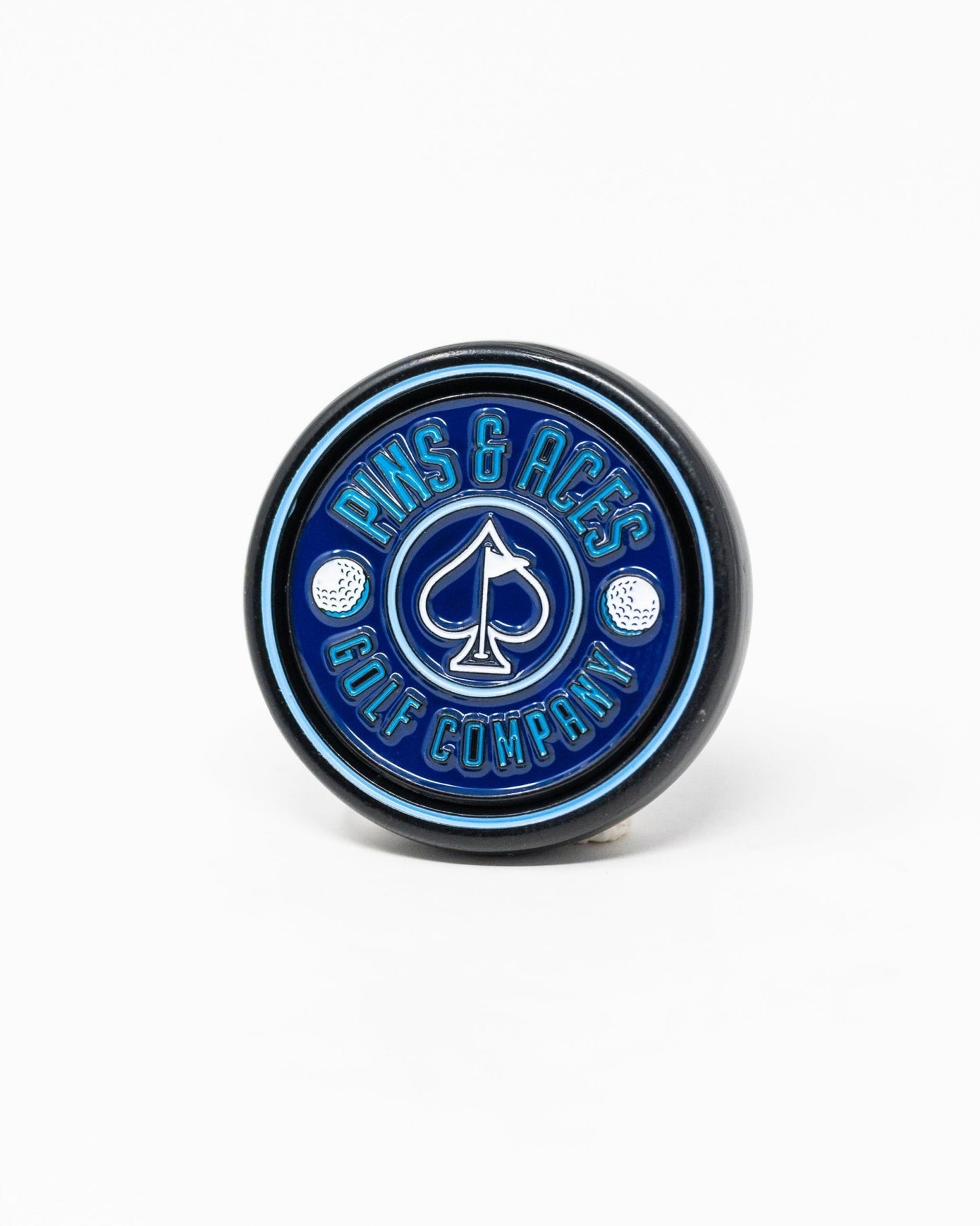 Pop Out Medallion Ball Marker - Navy - Pins and Aces