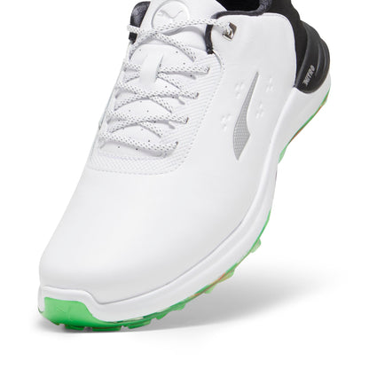 PUMA GOLF Men's Phantomcat Nitro Golf Shoes - 12.5 - Puma White/Puma Silver/Feather Gray