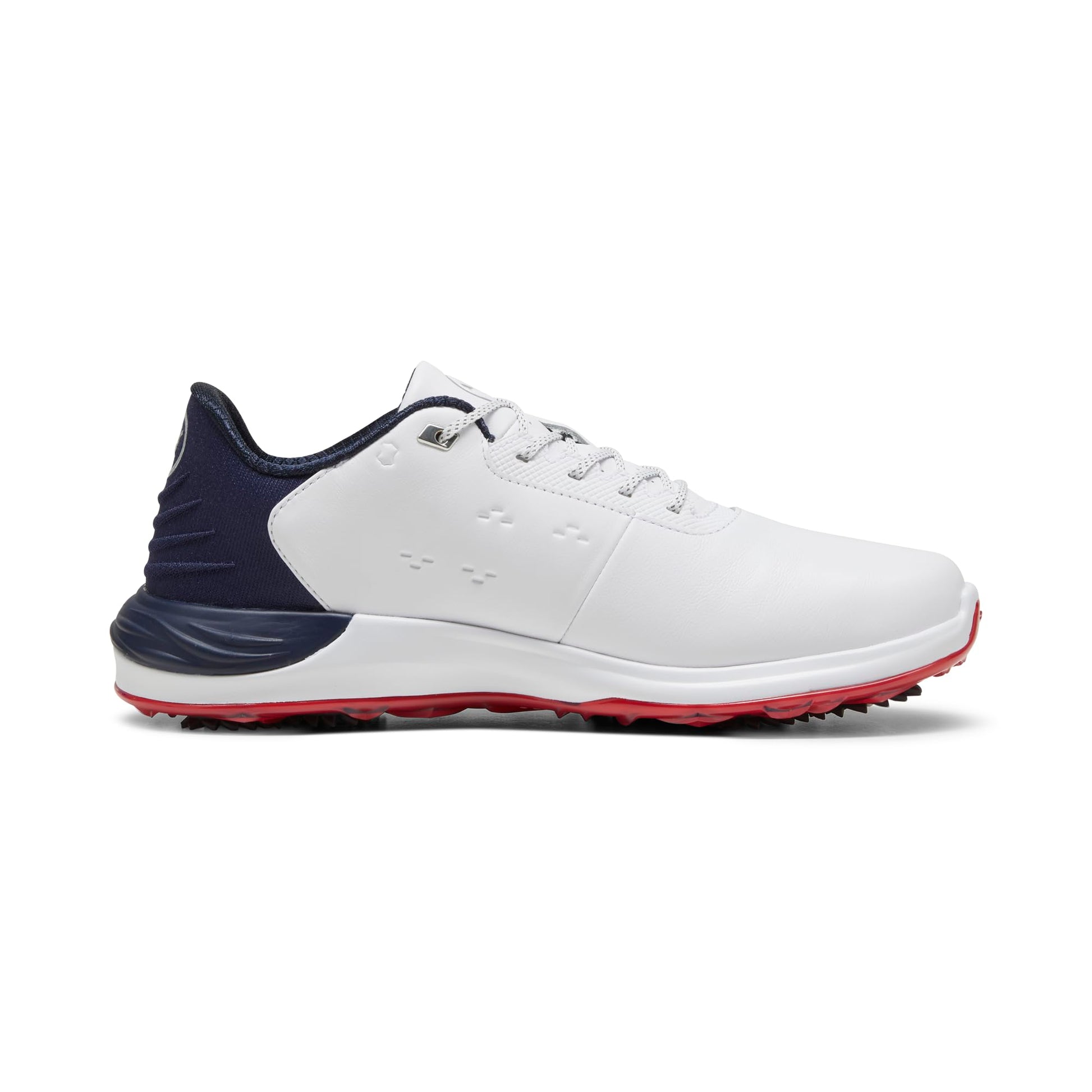 PUMA GOLF Men's Phantomcat Nitro Golf Shoes - 12.5 - Puma White/Puma Silver/Feather Gray