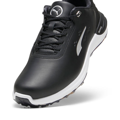 PUMA GOLF Men's Phantomcat Nitro Golf Shoes - 12.5 - Puma White/Puma Silver/Feather Gray