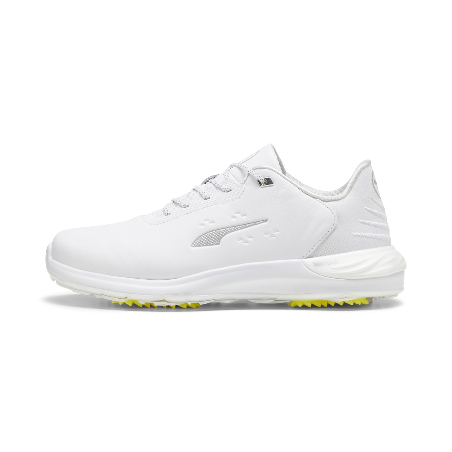 PUMA GOLF Men's Phantomcat Nitro Golf Shoes - 12.5 - Puma White/Puma Silver/Feather Gray
