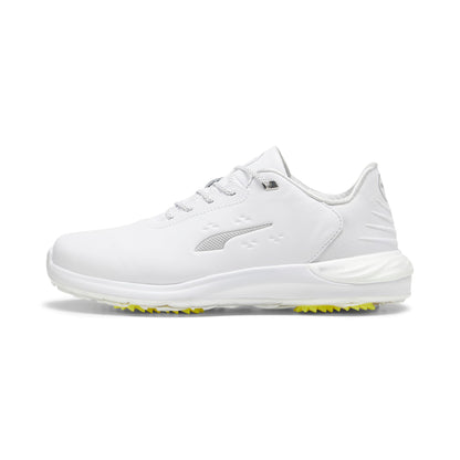 PUMA GOLF Men's Phantomcat Nitro Golf Shoes - 12.5 - Puma White/Puma Silver/Feather Gray