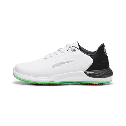 PUMA GOLF Men's Phantomcat Nitro Golf Shoes - 12.5 - Puma White/Puma Silver/Feather Gray