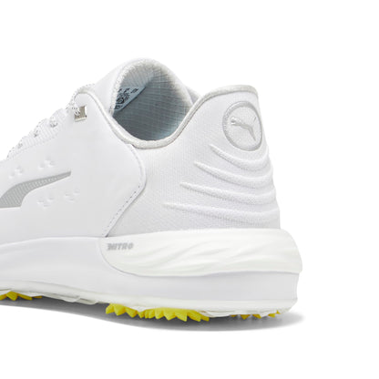 PUMA GOLF Men's Phantomcat Nitro Golf Shoes - 12.5 - Puma White/Puma Silver/Feather Gray