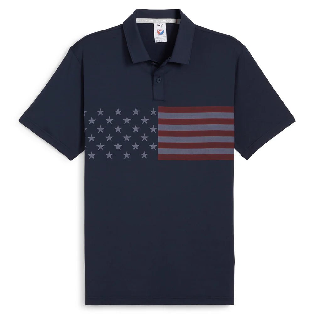 PUMA Golf Men's Volition Stars - Bars Golf Polo - 