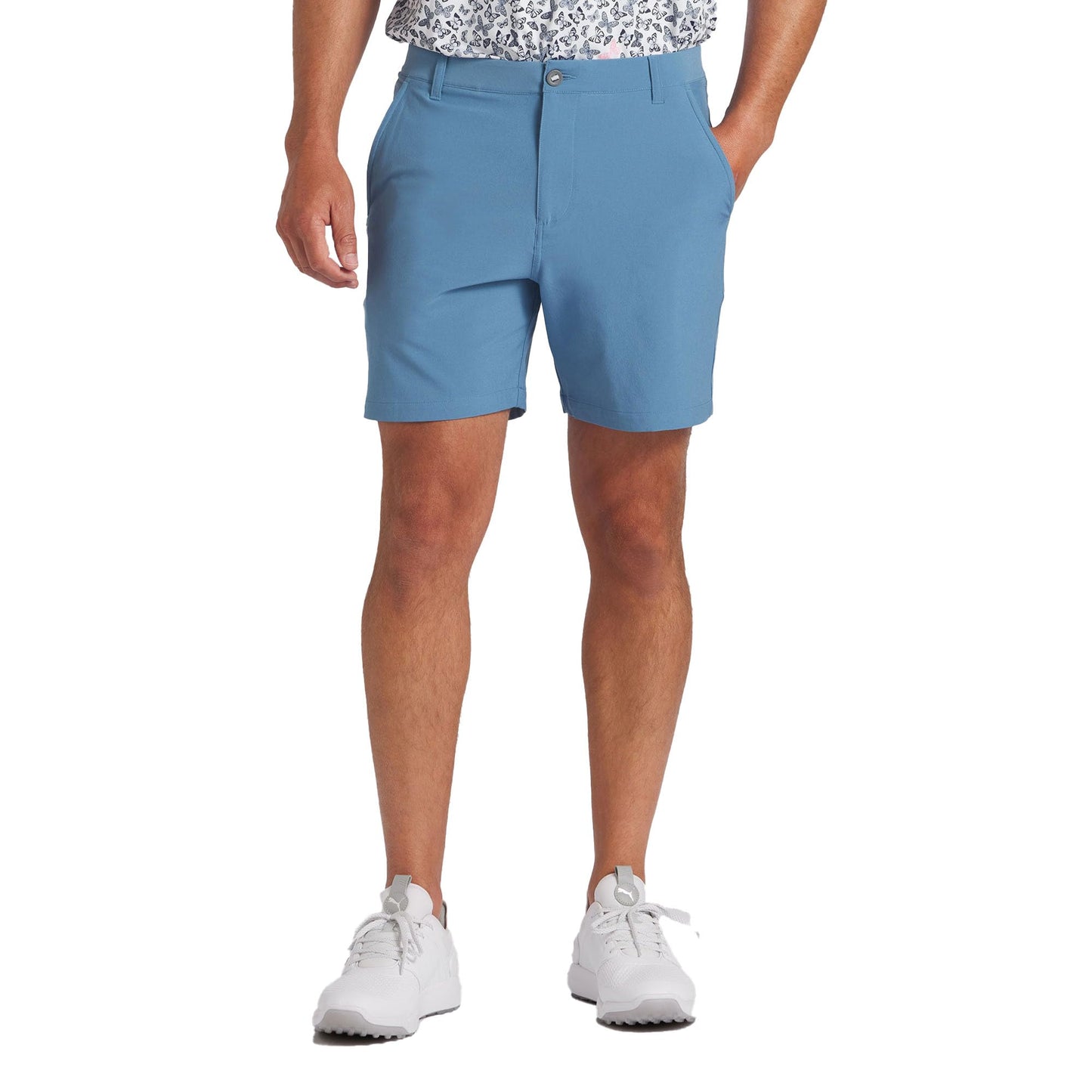 PUMA Men's 101 Solid Short 7 - Blue Coral Heather - 40 Regular