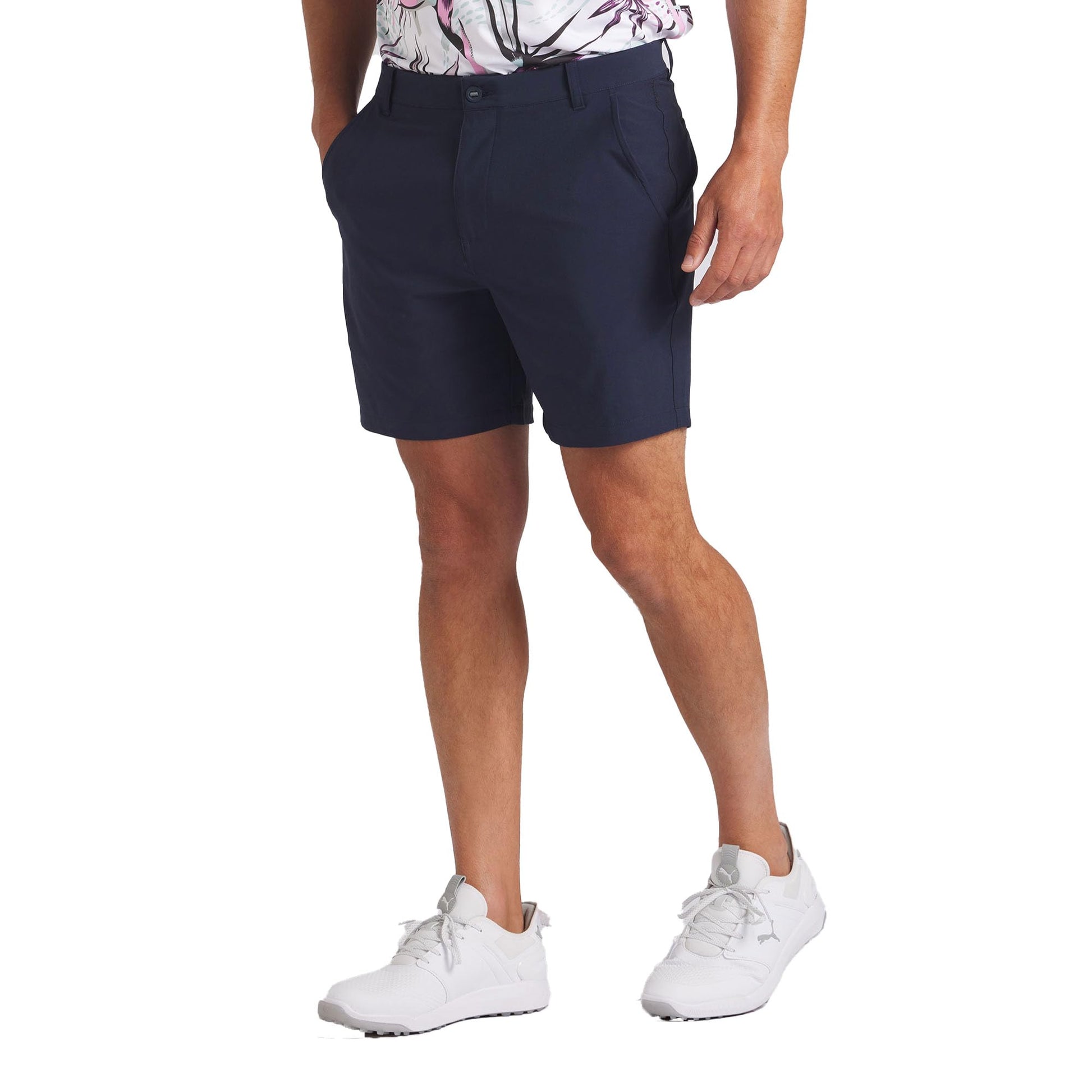PUMA Men's 101 Solid Short 7 - Blue Coral Heather - 40 Regular