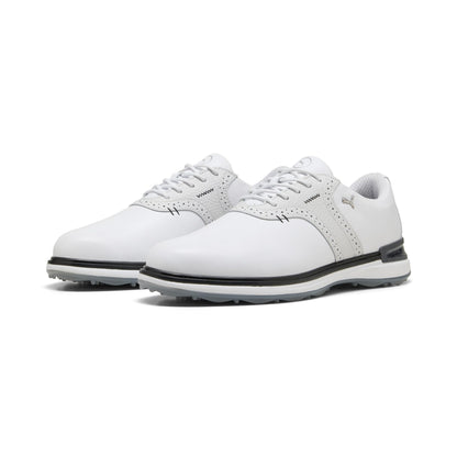 PUMA Men's Avant Golf Shoes - 10 - White Feather Gray Black