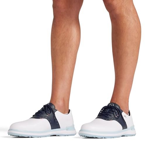 PUMA Men's Avant Golf Shoes - 11 - Puma White - deep Navy