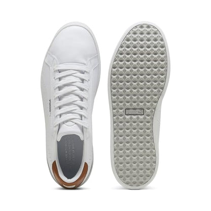 PUMA Men's Classic G Golf Shoes - 8.5 - Warm White - deep Navy