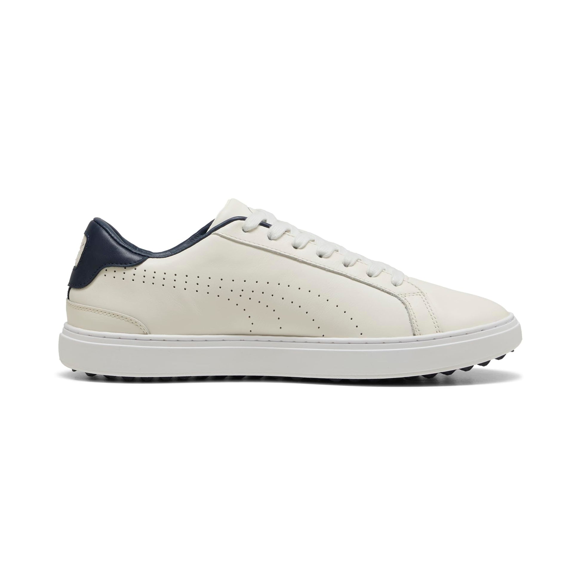 PUMA Men's Classic G Golf Shoes - 8.5 - Warm White - deep Navy