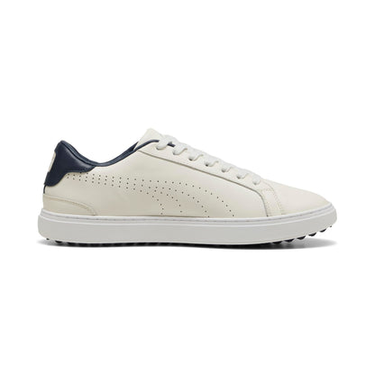 PUMA Men's Classic G Golf Shoes - 8.5 - Warm White - deep Navy
