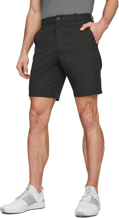 PUMA Men's Dealer Short 8 - Puma Black - 36W x 8L