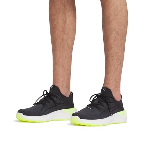 PUMA Men's Electrocat Nitro Golf Shoes - 9.5 - Puma Black - strong Gray - fast Yellow