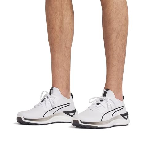 PUMA Men's Electrocat Nitro Golf Shoes - 9.5 - Puma Black - strong Gray - fast Yellow