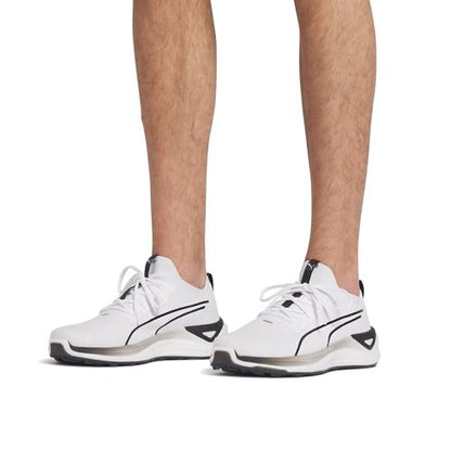 PUMA Men's Electrocat Nitro Golf Shoes - 9.5 - Puma Black - strong Gray - fast Yellow