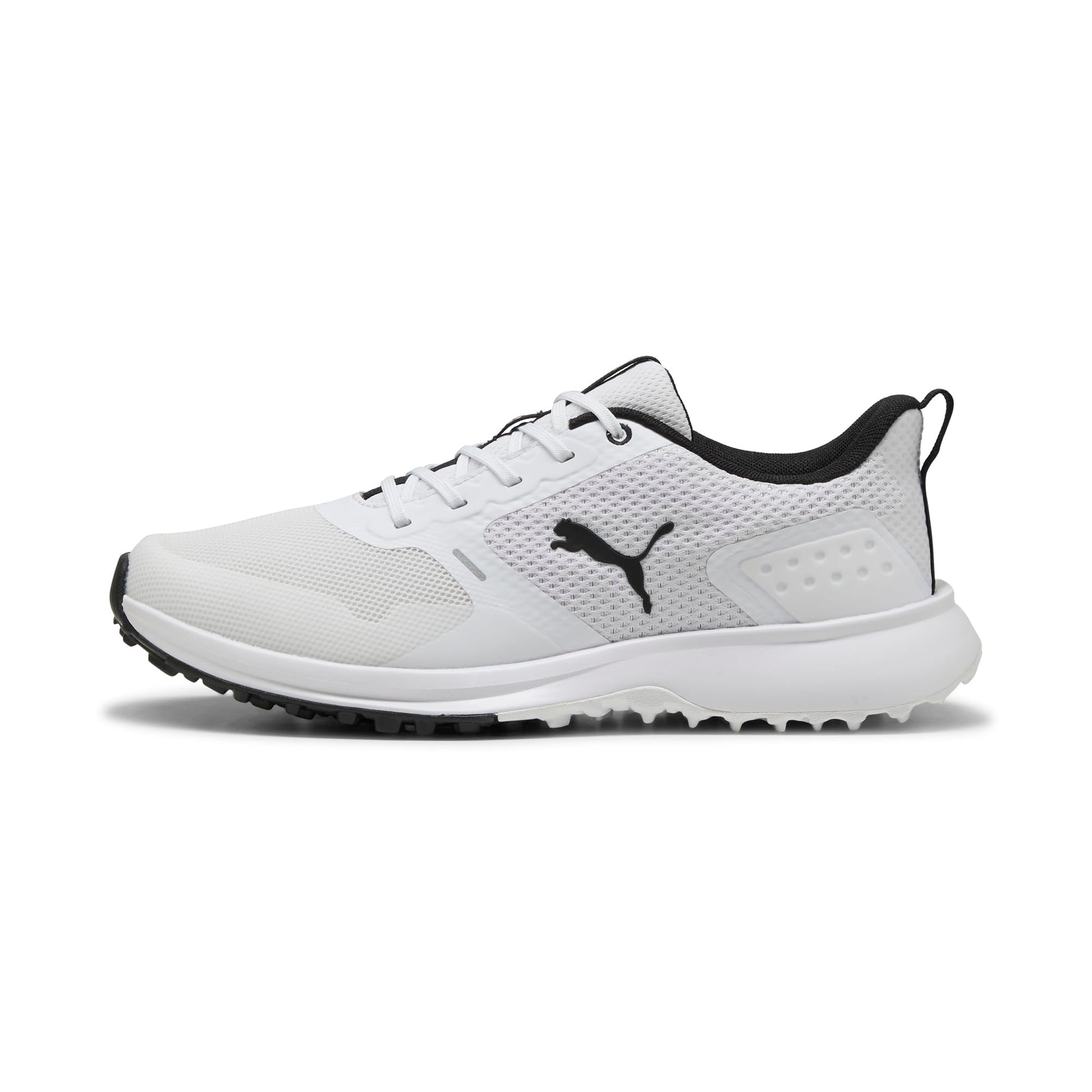 PUMA Men's Fusion Grip 6 Golf Shoe - 8.5 - White/Black
