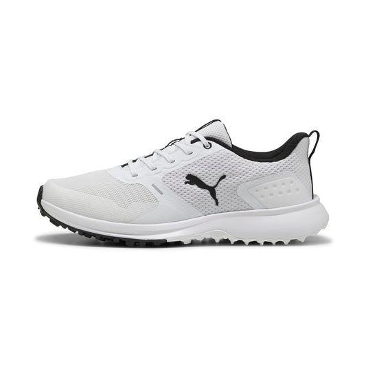 PUMA Men's Fusion Grip 6 Golf Shoe - 8.5 - White/Black