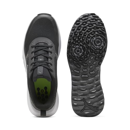 PUMA Men's Fusion Grip 6 Golf Shoe - 8.5 - White/Black