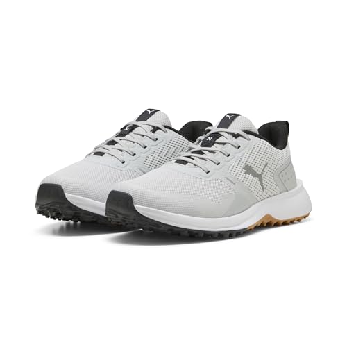 PUMA Men's Fusion Grip 6 Golf Shoe - 8.5 - White/Black