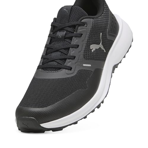 PUMA Men's Fusion Grip 6 Golf Shoe - 8.5 - White/Black