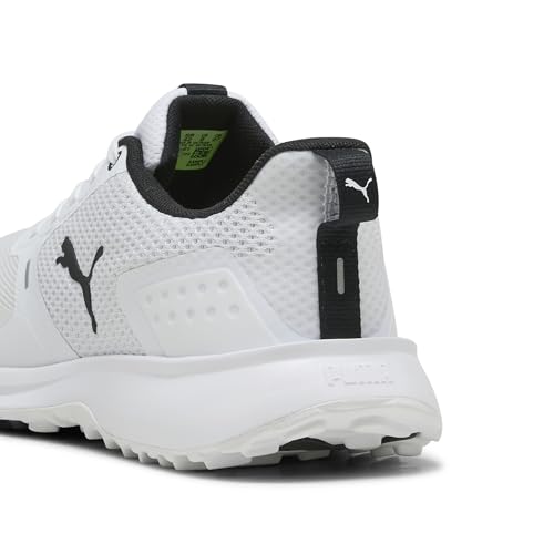 PUMA Men's Fusion Grip 6 Golf Shoe - 8.5 - White/Black