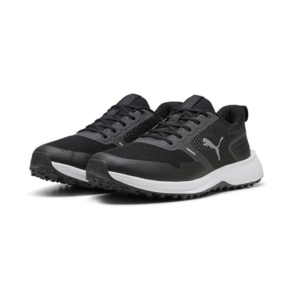 PUMA Men's Fusion Grip 6 Golf Shoe - 8.5 - White/Black