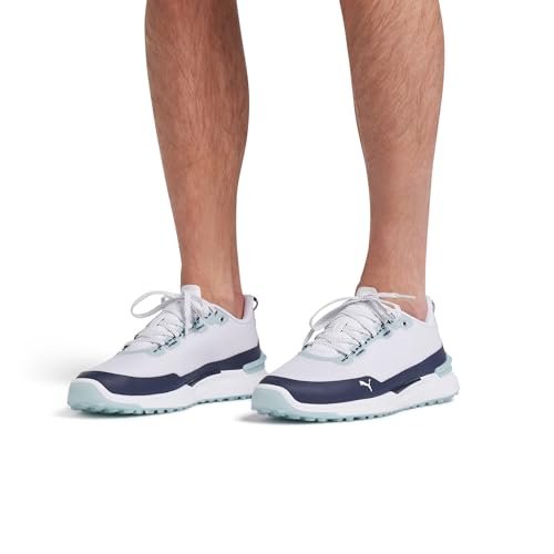 PUMA Men's Ignite Elevate X Golf Shoes - 7.5 - White/Black