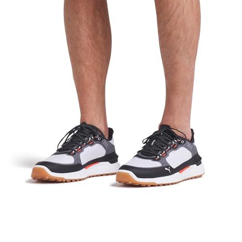 PUMA Men's Ignite Elevate X Golf Shoes - 7.5 - White/Black