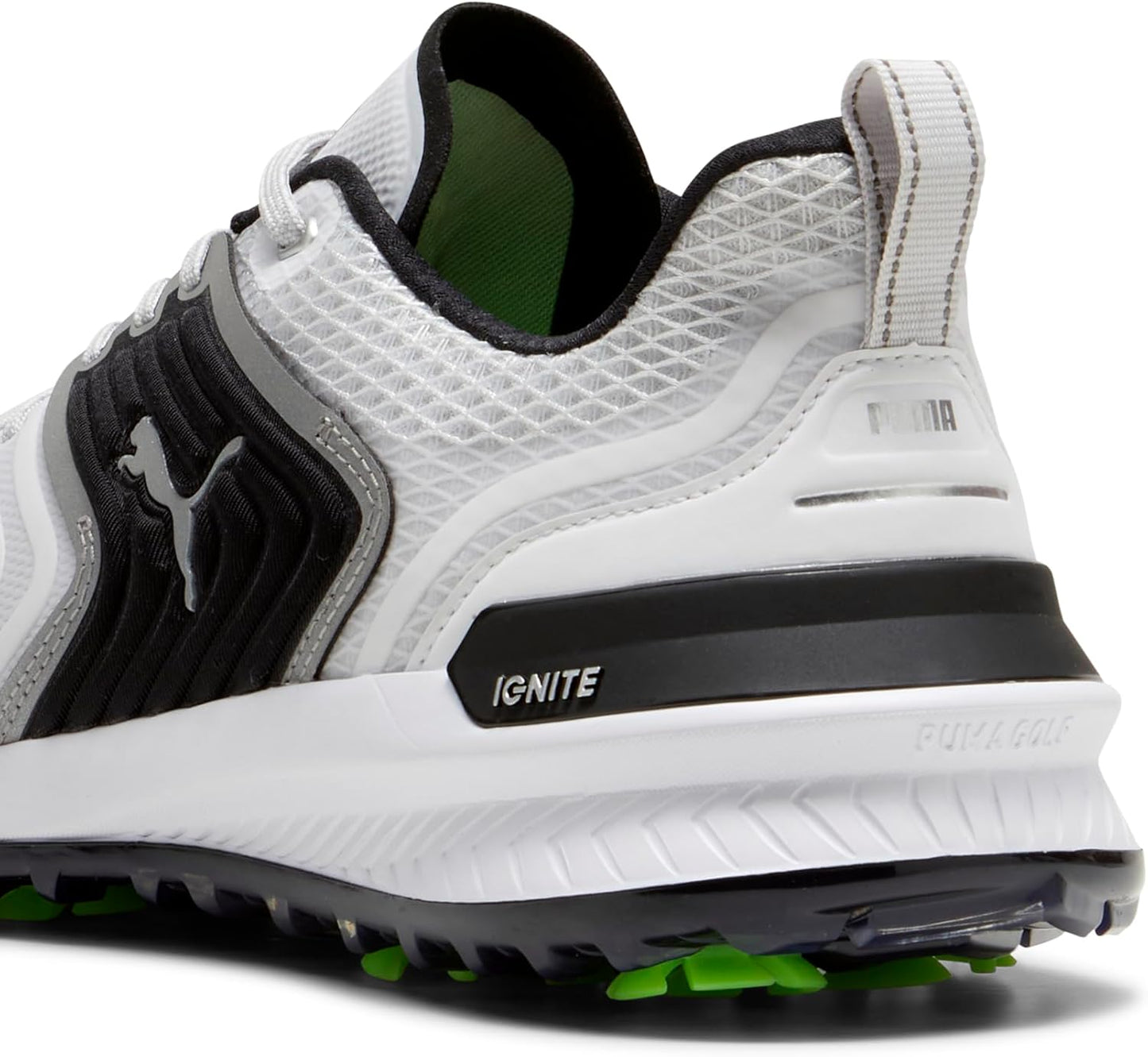 PUMA Men's Ignite Innovate Golf Shoes - 7.5 - White/Black