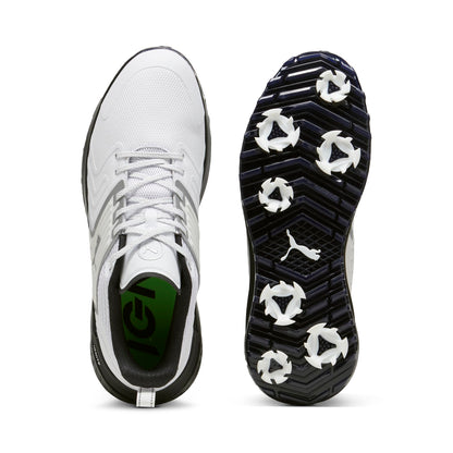 PUMA Men's Ignite Innovate Golf Shoes - 7.5 - White/Black
