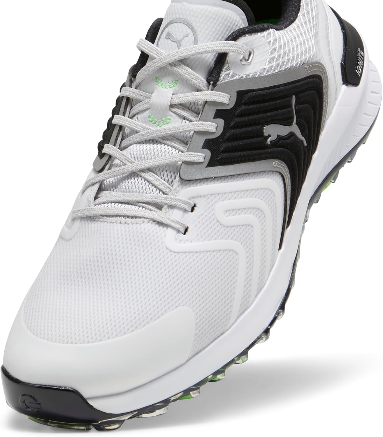 PUMA Men's Ignite Innovate Golf Shoes - 7.5 - White/Black