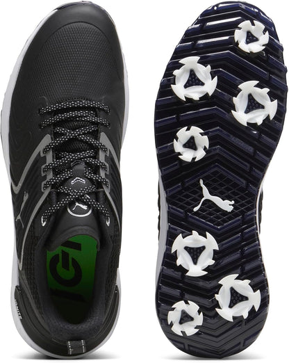 PUMA Men's Ignite Innovate Golf Shoes - 7.5 - White/Black