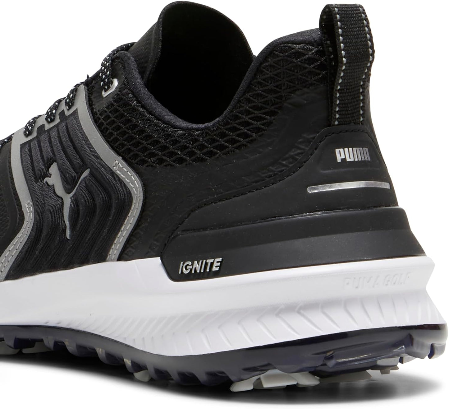 PUMA Men's Ignite Innovate Golf Shoes - 7.5 - White/Black