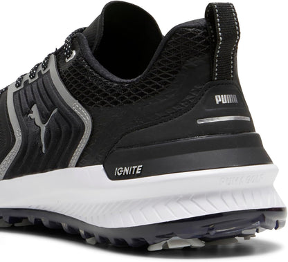 PUMA Men's Ignite Innovate Golf Shoes - 7.5 - White/Black