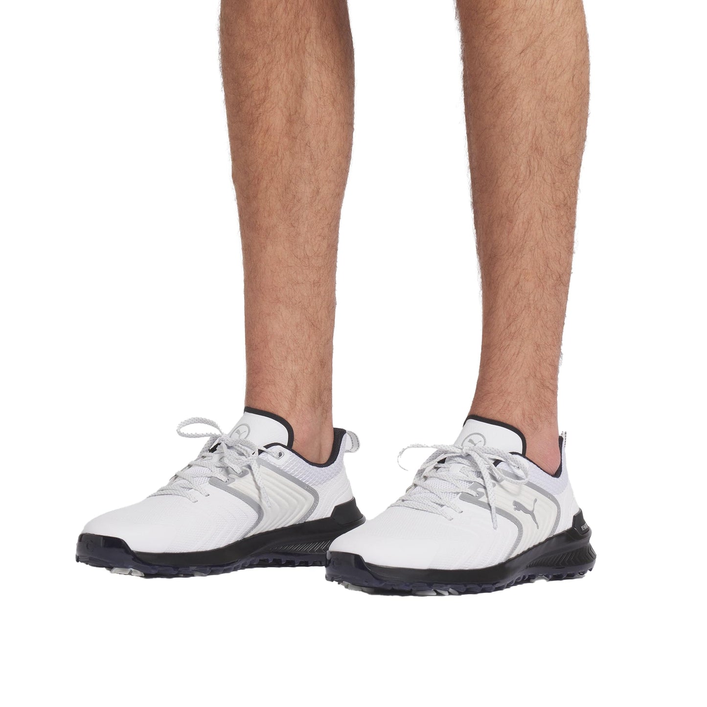 PUMA Men's Ignite Innovate Golf Shoes - 7.5 - White/Black