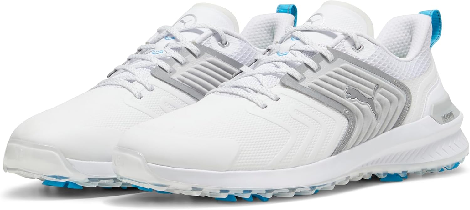 PUMA Men's Ignite Innovate Golf Shoes - 7.5 - White/Black