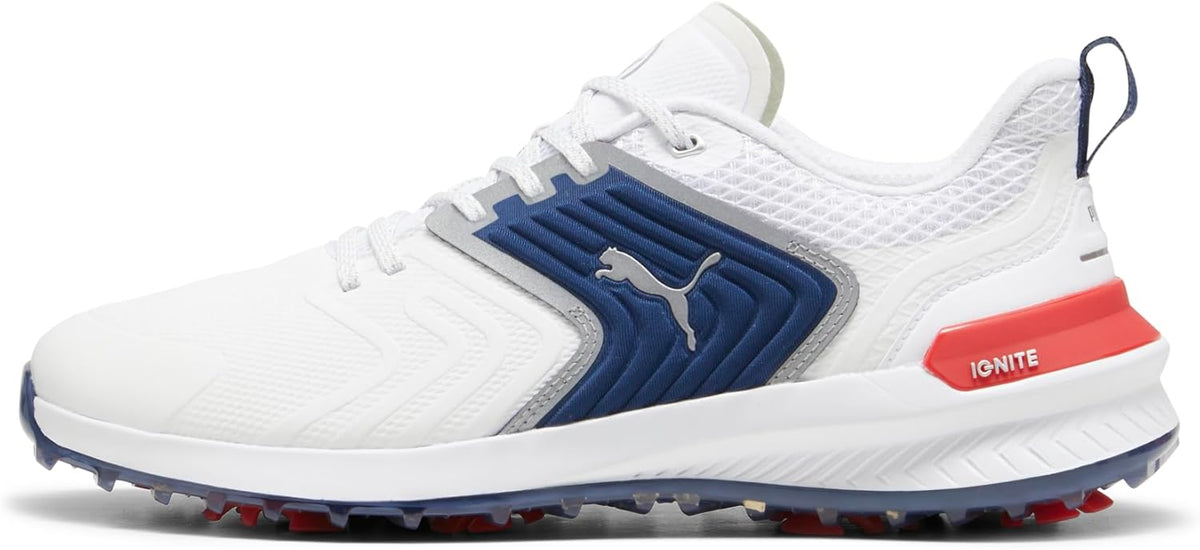 PUMA Men's Ignite Innovate Golf Shoes - Puma White - cool Light Gray - 9.5