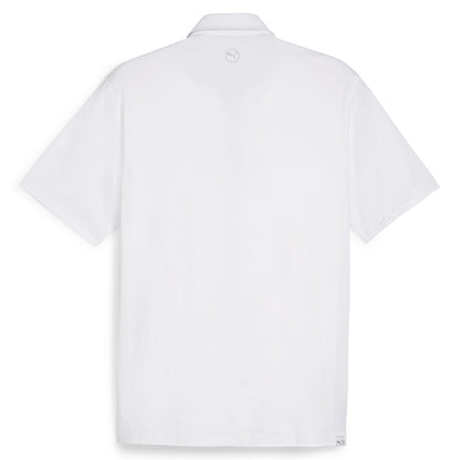 PUMA Men's Mattr Brigade Polo - Deep Navy - ash Gray - Small