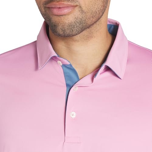 PUMA Men's Mattr Brigade Polo - Deep Navy - ash Gray - Small