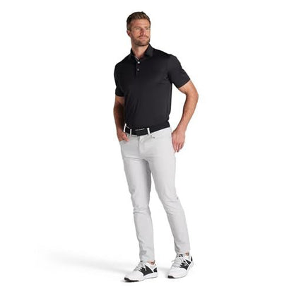 PUMA Men's Mattr Brigade Polo - Deep Navy - ash Gray - Small