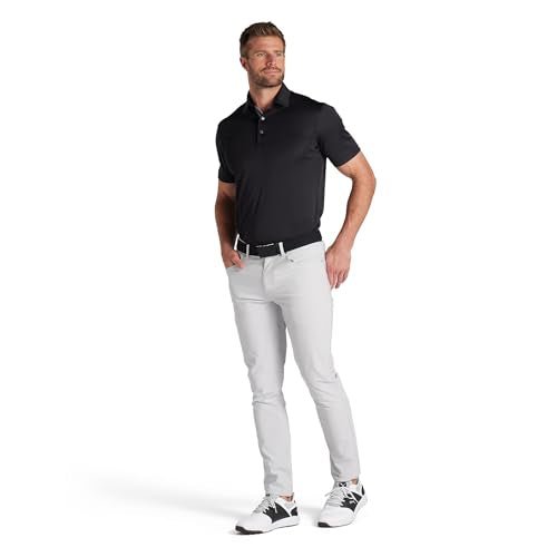 PUMA Men's Mattr Brigade Polo - Deep Navy - ash Gray - Small