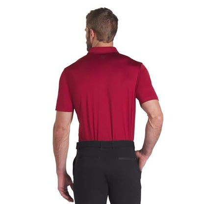 PUMA Men's Mattr Brigade Polo - Deep Navy - ash Gray - Small