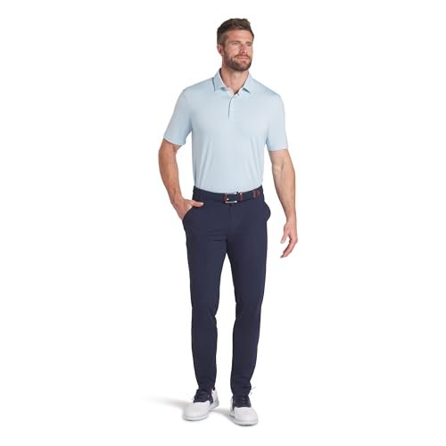 PUMA Men's Mattr Brigade Polo - Deep Navy - ash Gray - Small