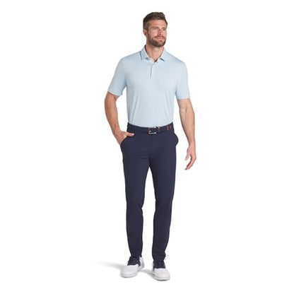 PUMA Men's Mattr Brigade Polo - Deep Navy - ash Gray - Small